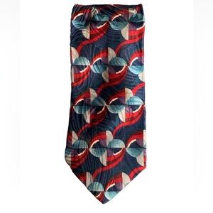 Valentino Pietro silk tie with geometric print